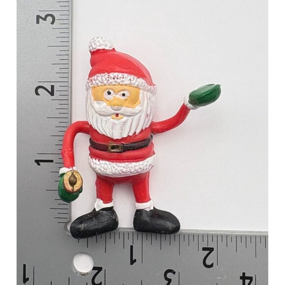 Vintage Flexible Santa Claus Christmas Figure Bell Ringer - Picture 3 of 6